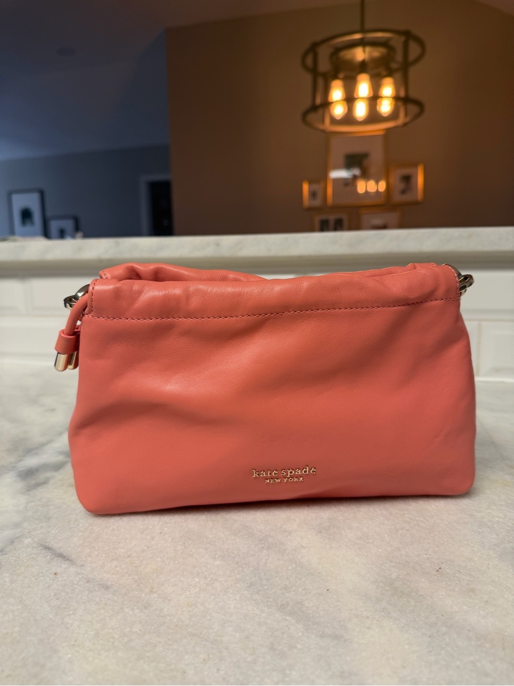 kate spade Coral Pink Leather Crossbody Bag